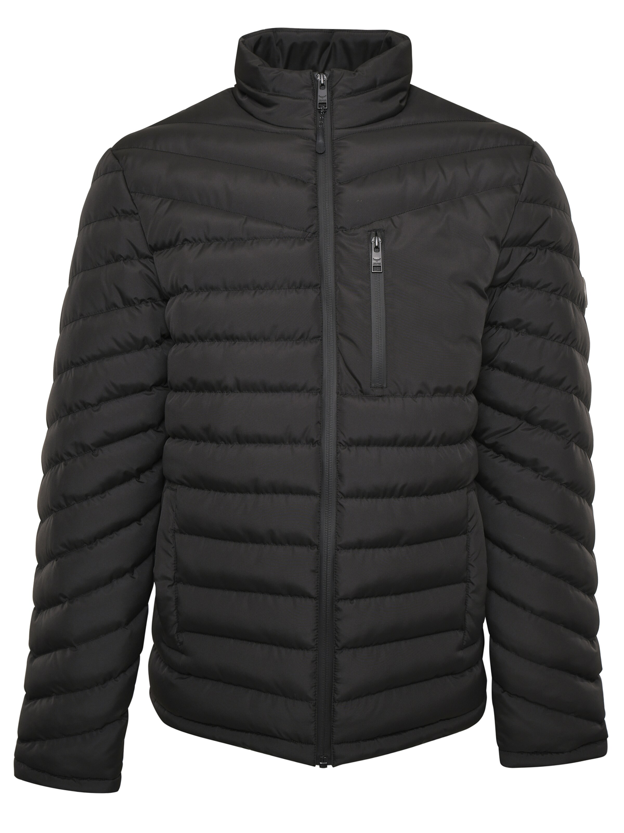 Threadbare Jacke 'Craven' in Schwarz: Vorderseite