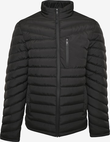 Threadbare Between-Season Jacket 'Craven' in Black: front