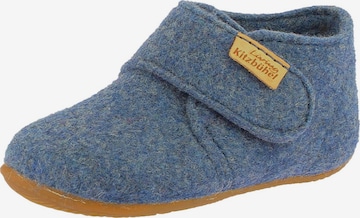 Living Kitzbühel Huisschoenen 'Filz' in Blauw: voorkant