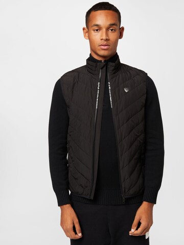 EA7 Emporio Armani - Chaleco en negro: frente