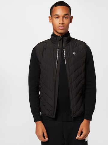 Gilet di EA7 Emporio Armani in nero: frontale