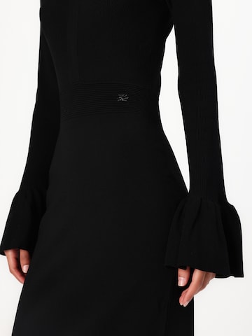 Karl Lagerfeld Úpletové šaty – černá