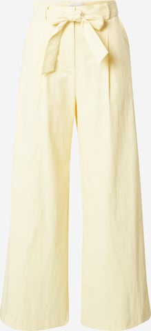 FRNCH PARIS Élére vasalt nadrágok 'Parvedy' - sárga: elől
