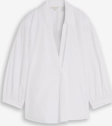 Chemisier TOM TAILOR en blanc : devant