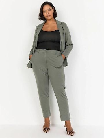Coupe slim Pantalon 'Sina' Wasabi Concept en gris