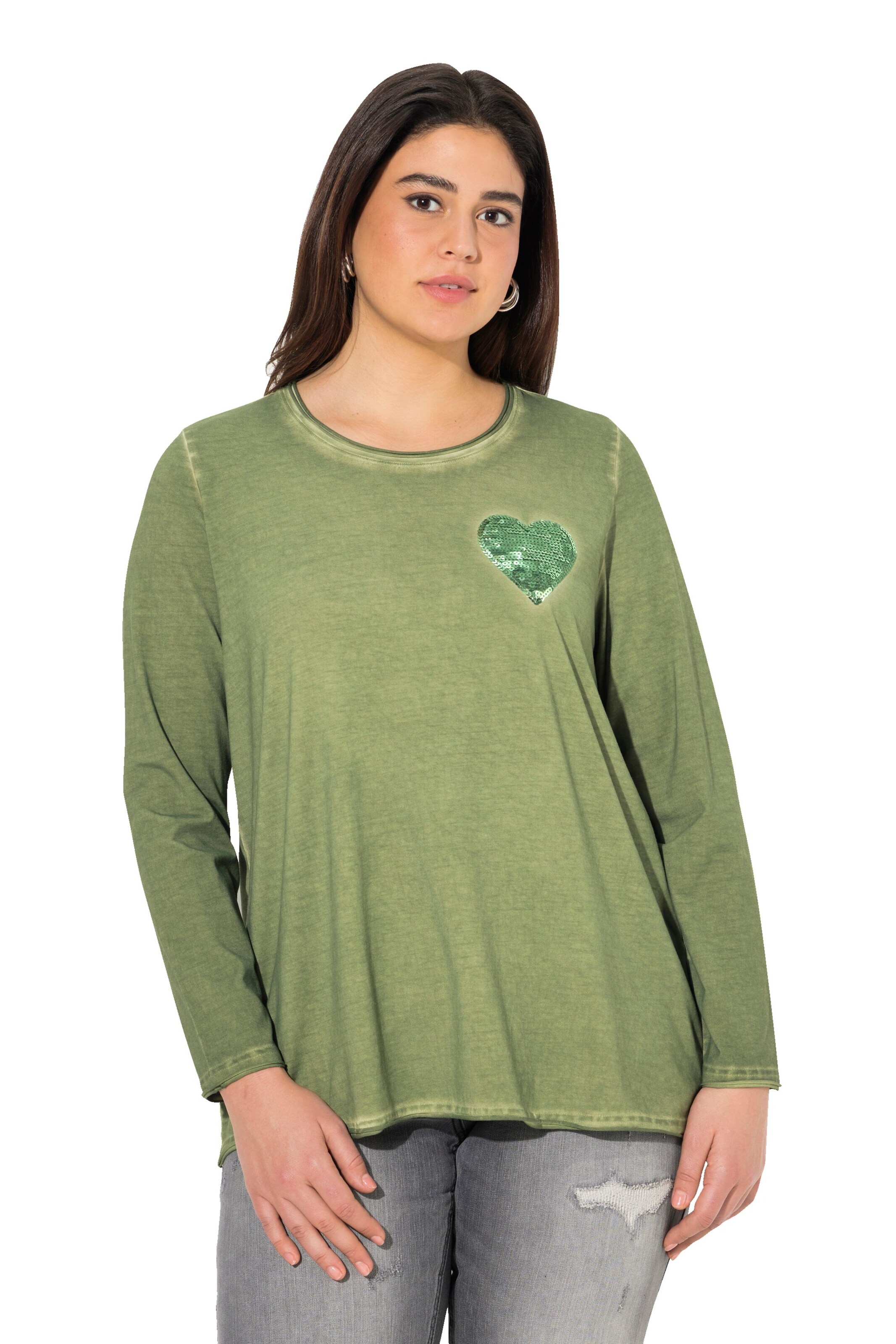 Ulla Popken Shirt in Green: front