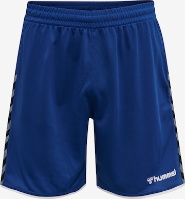 Hummel Normalny krój Spodnie sportowe w kolorze niebieski: przód