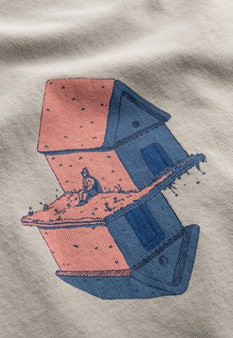 T-Shirt 'The Dream' Kaft en beige