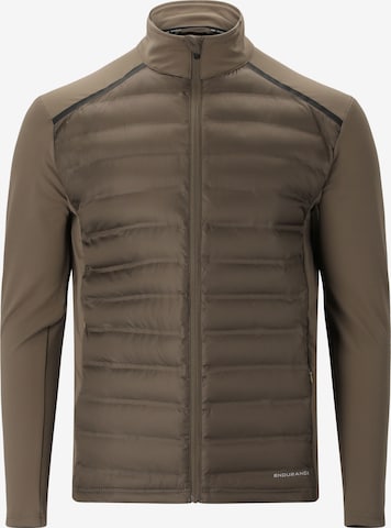 ENDURANCE Athletic Jacket 'MIDAN' in Brown: front