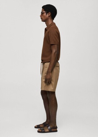 MANGO MAN Regular Shorts 'Rey' in Beige