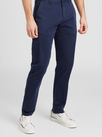 QS - Slimfit Calças chino em azul: frente