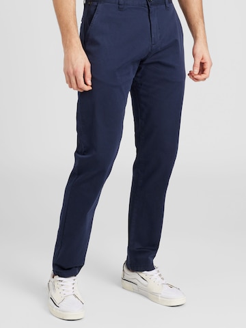 QS Slim fit Chino Pants in Blue: front