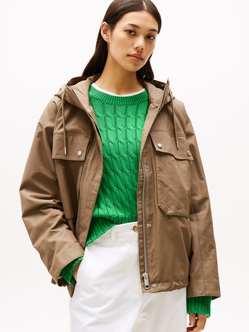 TOMMY HILFIGER - Chaqueta de entretiempo en marrón: frente
