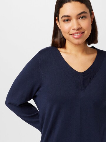 Zizzi Pullover 'CACARRIE' in Blau