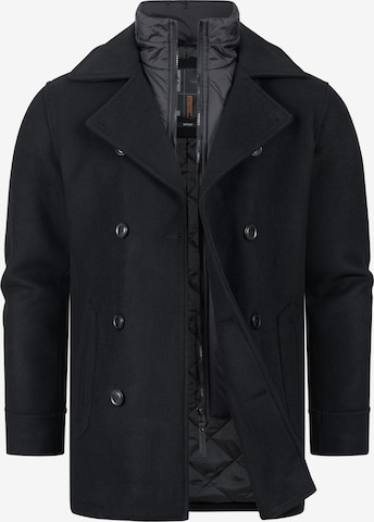 INDICODE JEANS Between-Seasons Coat 'Lunil' in Black: front