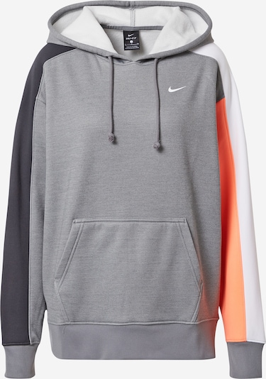 Felpa sportiva NIKE di colore grigio / grigio scuro / corallo / bianco, Visualizzazione prodotti