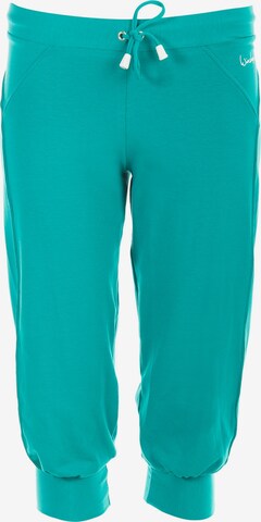 Effilé Pantalon de sport 'WBE5' Winshape en vert : devant