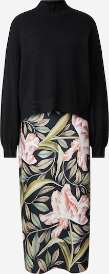 Ted Baker Haljina 'BERGNIA' u kaki / kivi zelena / prljavo roza / crna, Pregled proizvoda