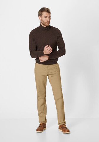 REDPOINT Slimfit Chinohose in Braun