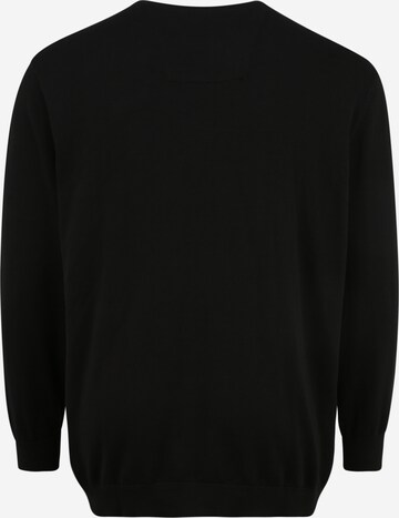 TOM TAILOR Men + Regular fit Sweater in Black