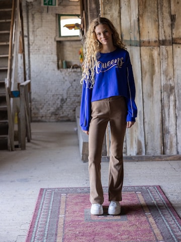 évasé Pantalon Looxs Revolution en beige
