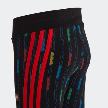 ADIDAS SPORTSWEAR Skinny Sporthose ' LEGO' in Schwarz