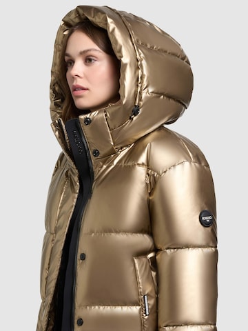 khujo Winter Jacket 'Devina' in Gold