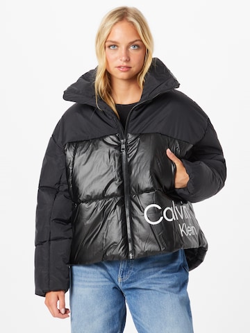 Calvin Klein Jeans Between-season jacket in Black: front