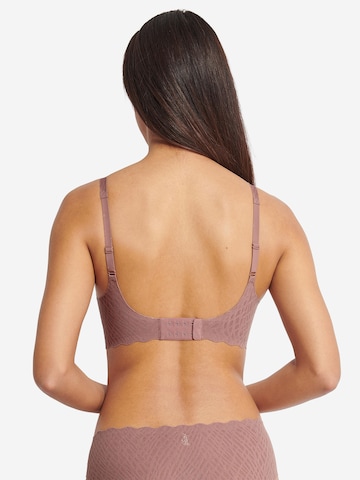 Bustier Soutien-gorge ' Blue ZERO Feel Bliss ' SLOGGI en marron