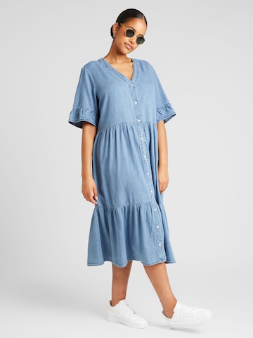 ONLY Carmakoma Shirt Dress 'AREENA' in Blue