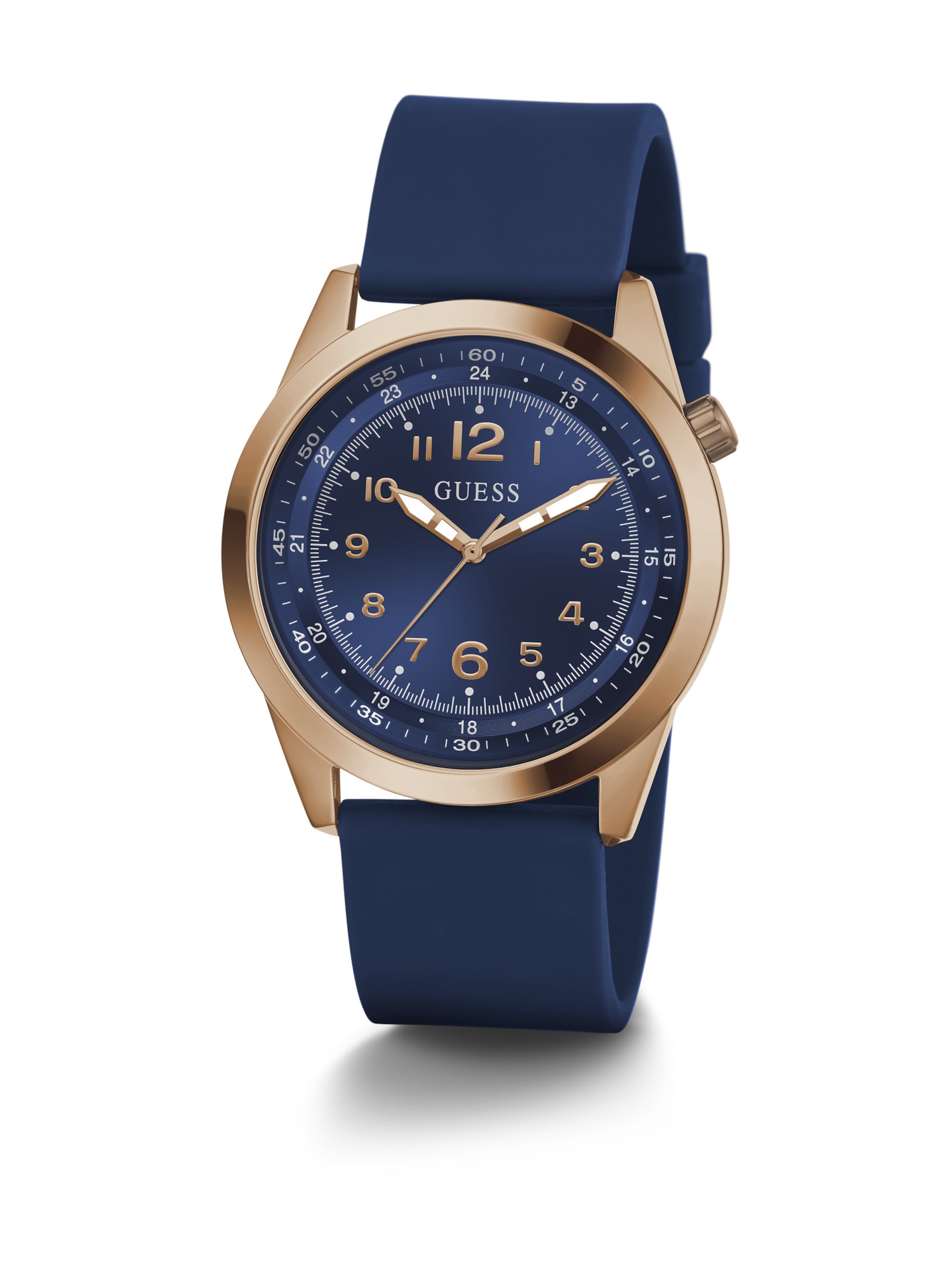 GUESS Analoog horloge 'MAX ' in Blauw
