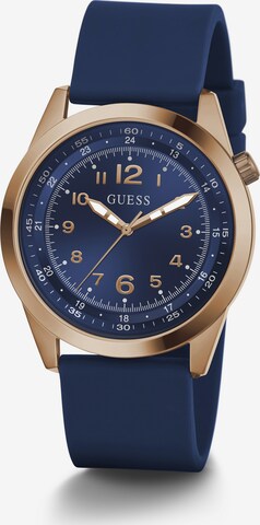 GUESS Analoog horloge 'MAX ' in Blauw