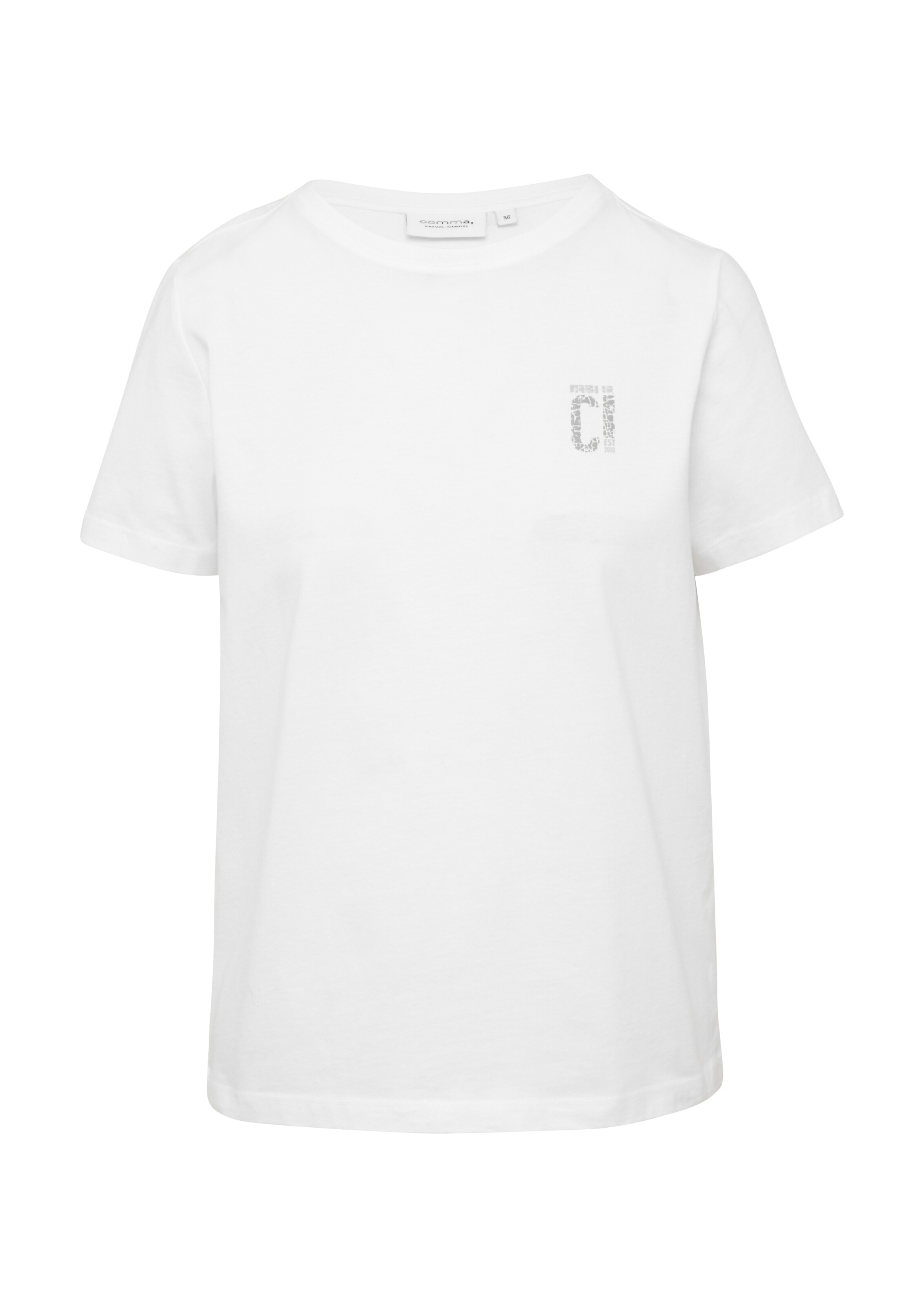 comma casual identity Μπλουζάκι σε λευκό: μπροστά