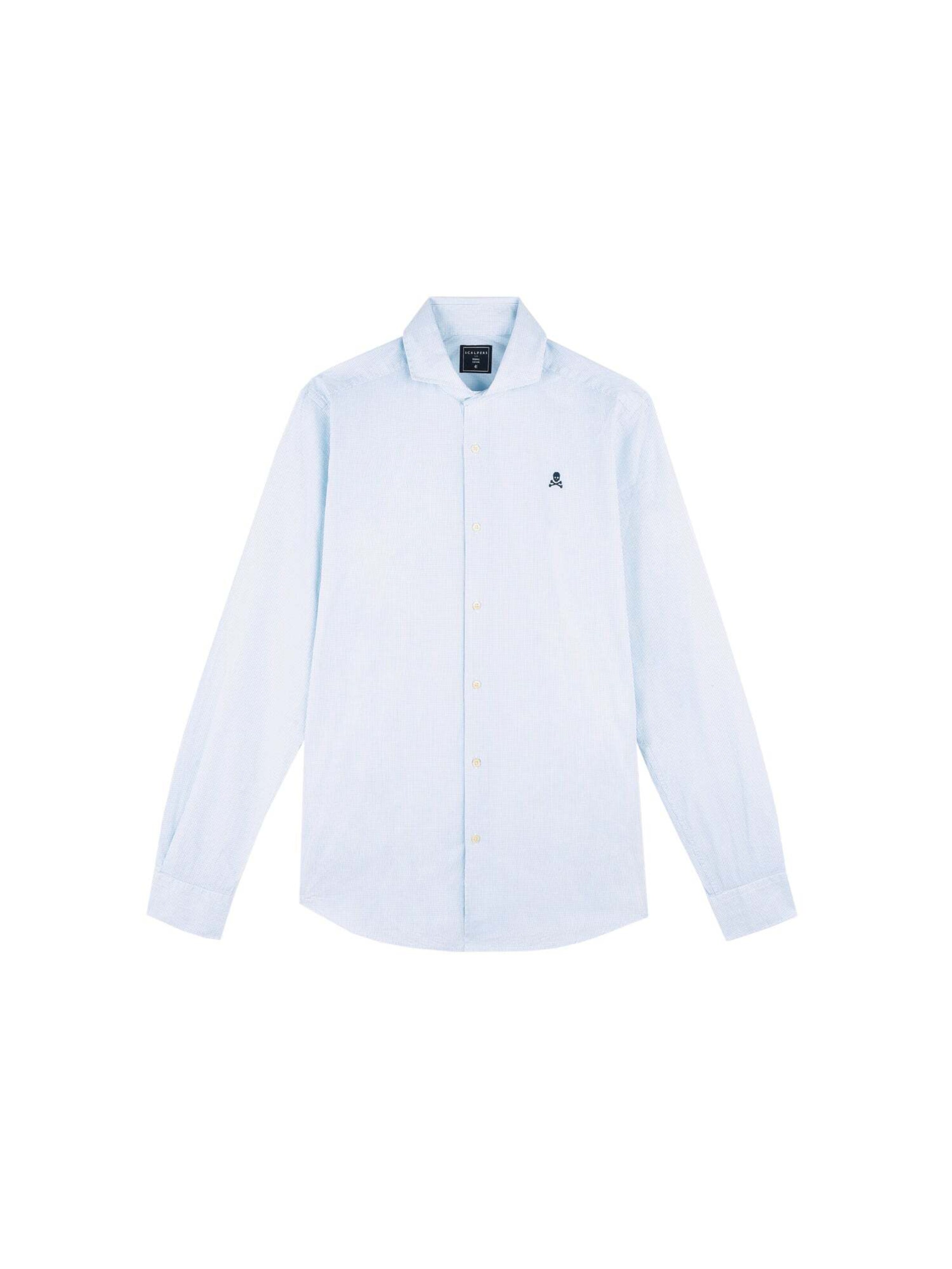 Scalpers Regular Fit Hemd Elisee I in Blau Himmelblau ABOUT YOU