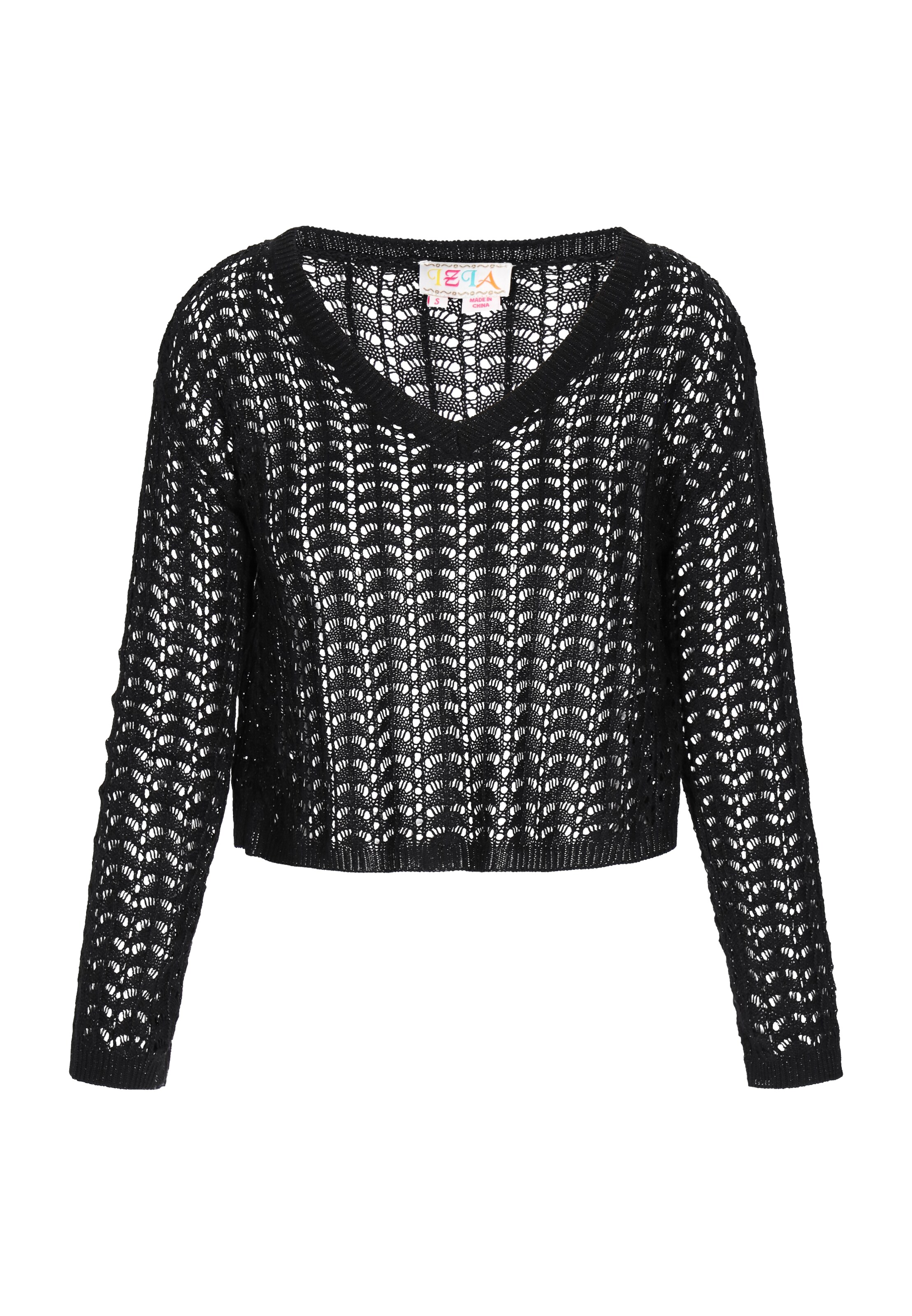 IZIA Свитер 'Boho' в Черный: спереди