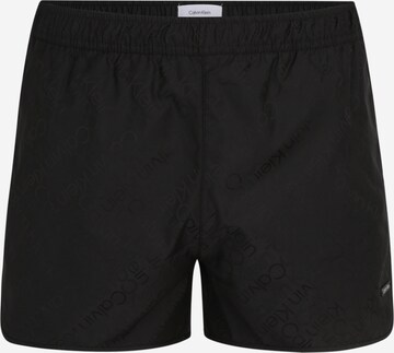 Calvin Klein Swimwear Board Shorts in Black: front