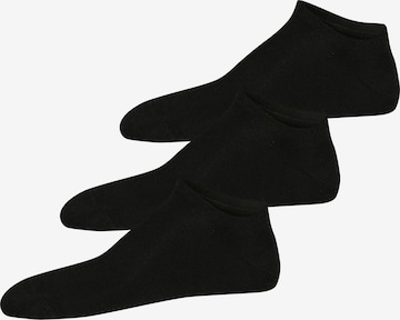 ELBEO Enkelsokken ' 3er-Pack Fresh Komfort ' in Zwart: voorkant