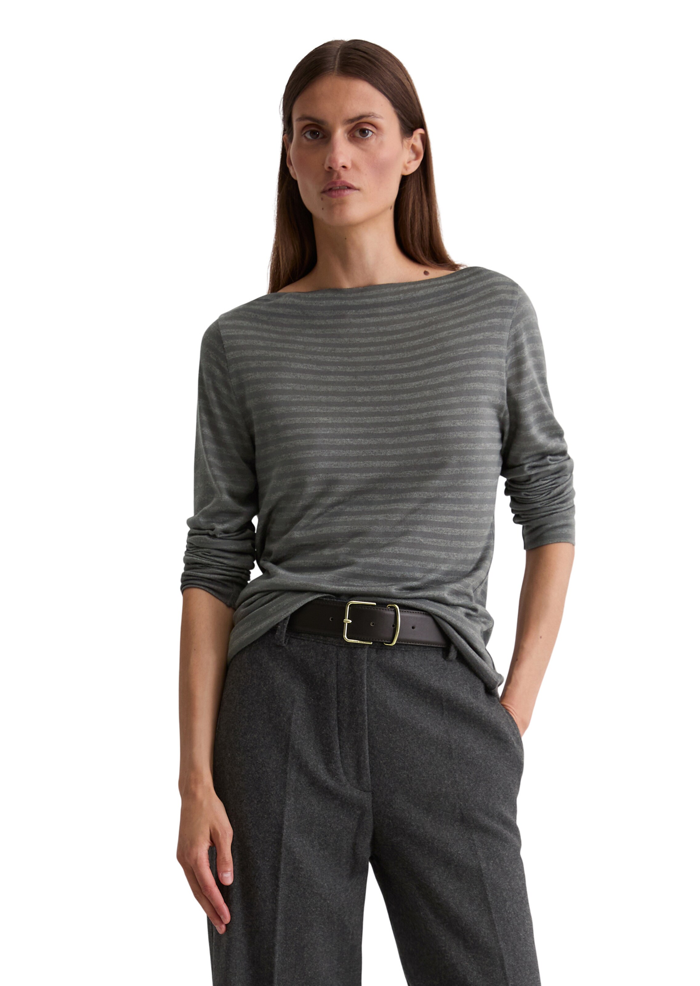 Marc O'Polo Shirt in Grijs: voorkant