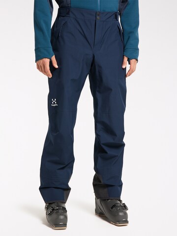 Haglöfs Regular Outdoor Pants 'Alpine GTX' in Blue: front