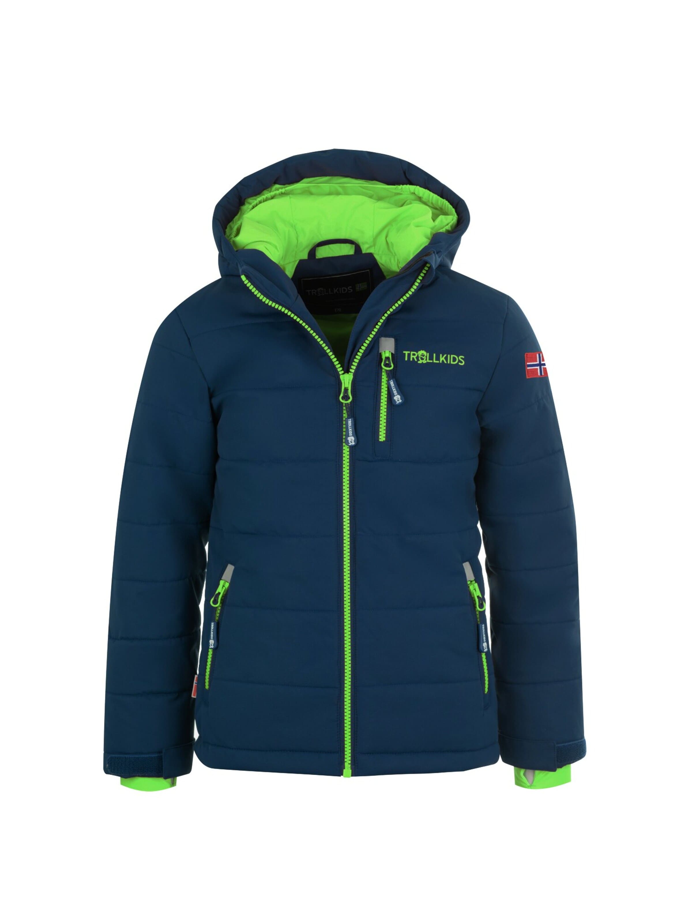 TROLLKIDS Winter Jacket in Blue: front
