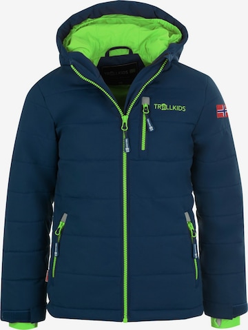 TROLLKIDS Winter Jacket in Blue: front
