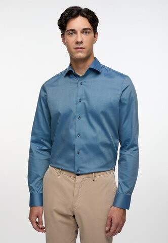 ETERNA Slim fit Button Up Shirt in Blue: front