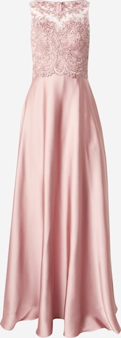 Robe de soirée Laona en rose : devant