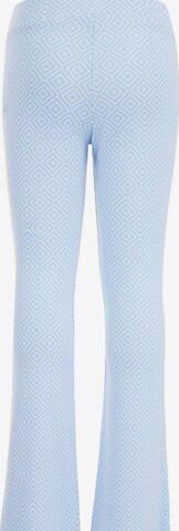 WE Fashion - Acampanado Leggings en azul