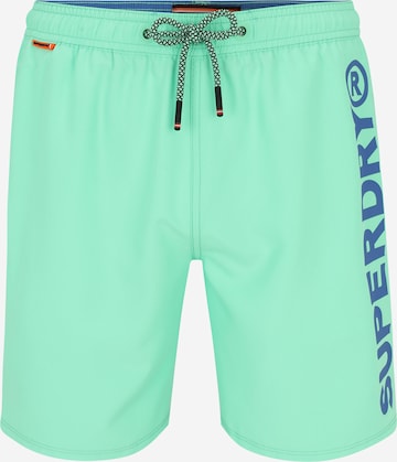 Superdry Badeshorts in Grün: Vorderseite