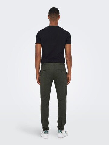 Slimfit Pantaloni eleganți 'Mark' de la Only & Sons pe verde