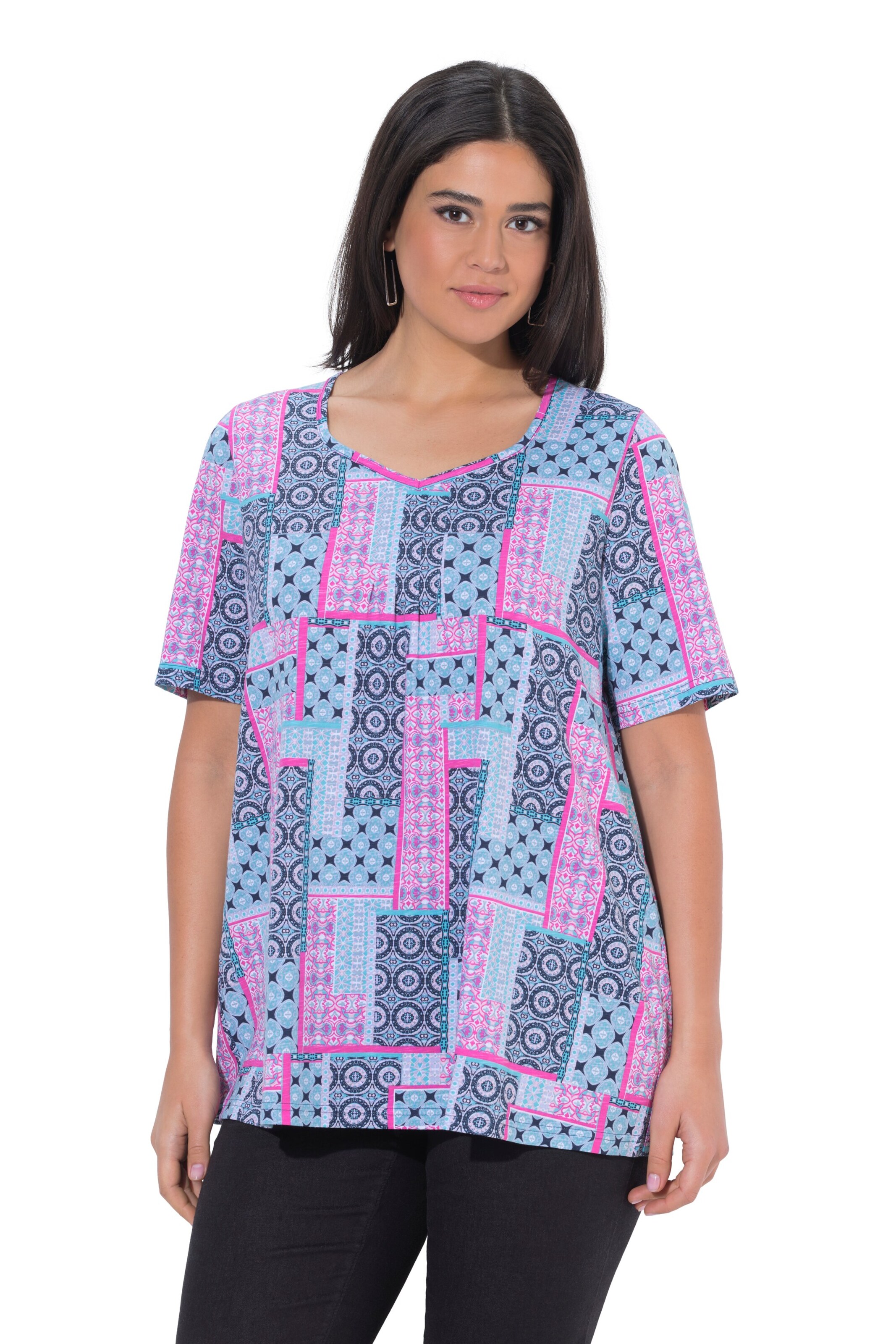 Ulla Popken Shirt in Blauw: voorkant