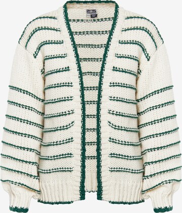 DreiMaster Maritim Knit cardigan 'Eissegler' in White: front