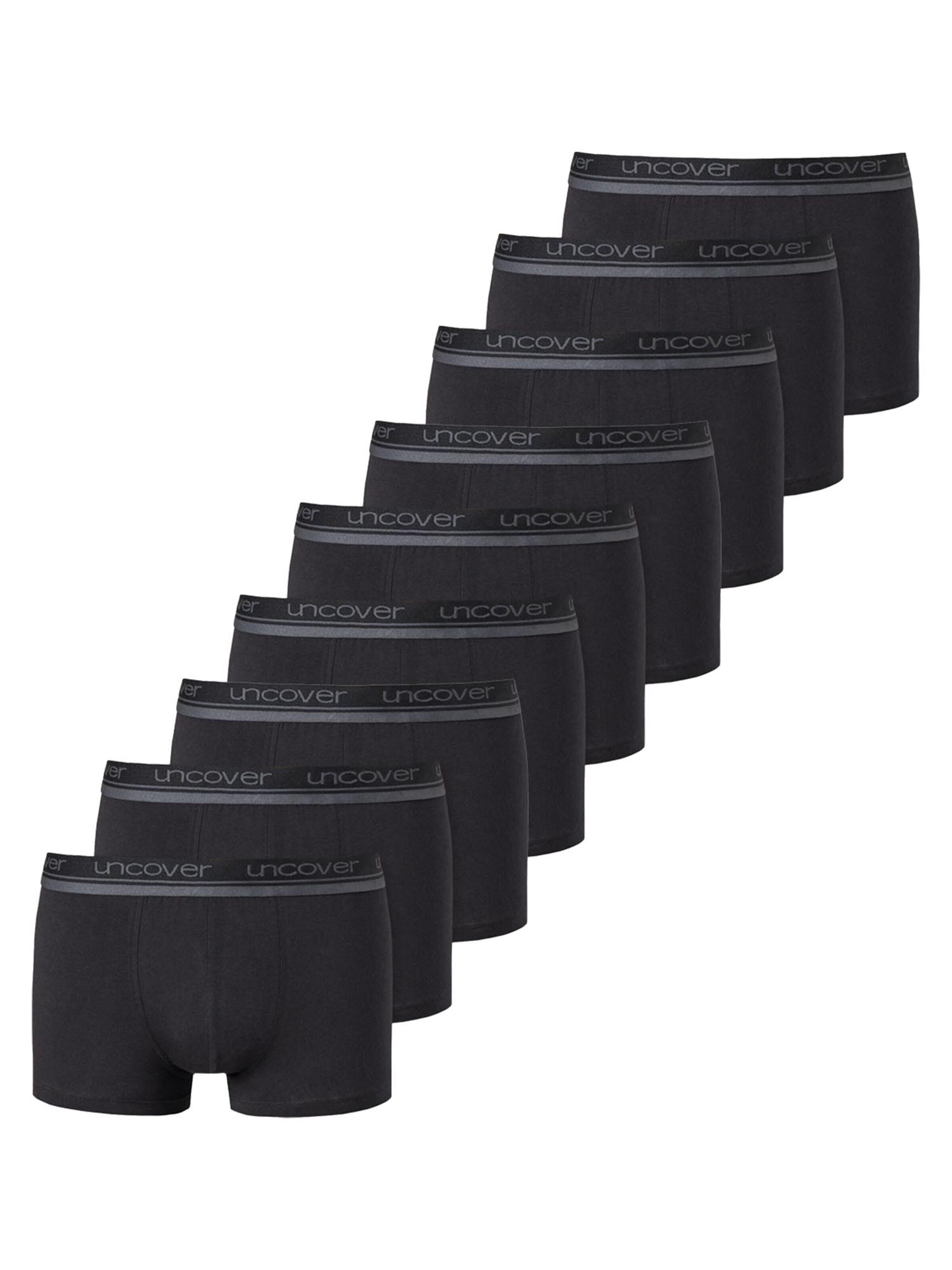 uncover by SCHIESSER Boxer shorts 'Basic' in Black: front