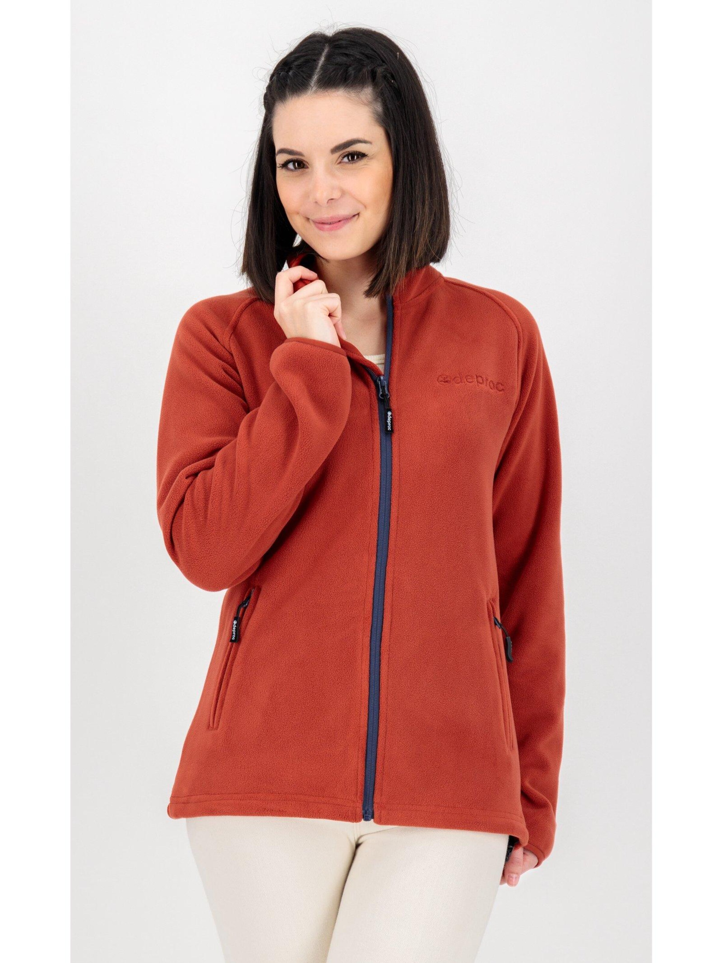 deproc Fleecejacke 'WAWA BAY'‌‌‌‌‌ in Rot: Vorderseite